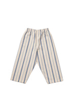 Henley blue and natural cotton striped children's pyjamas from Turquaz. 100% cotton.