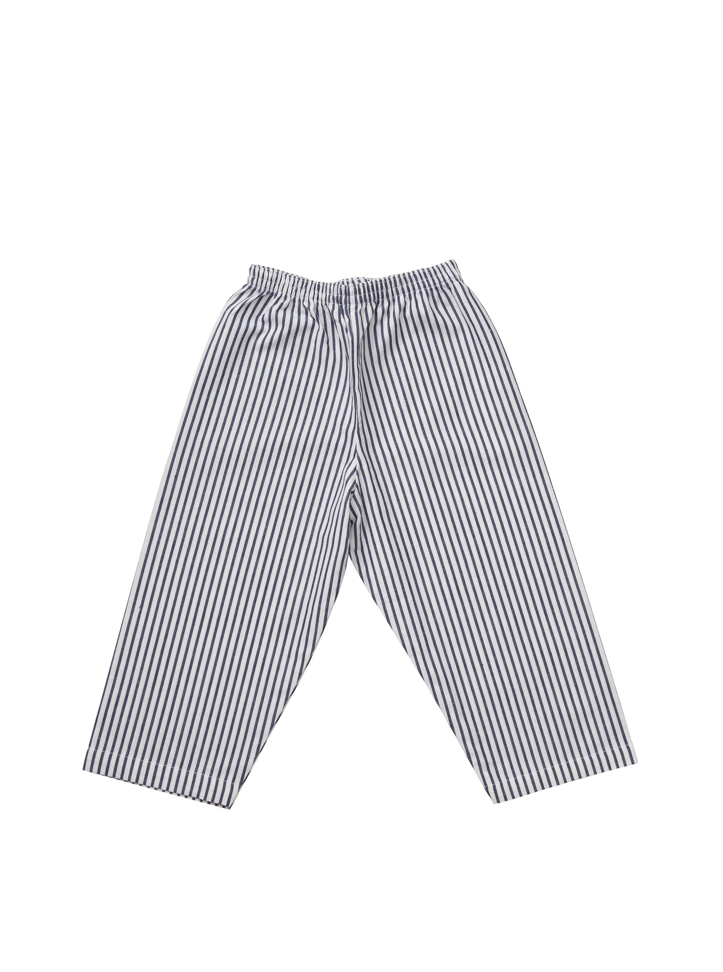 Classic striped cotton pyjama for children from Turquaz, with red trimming.