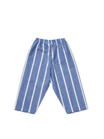A classic chalk stripe blue cotton pyjama set for children from Turquaz.