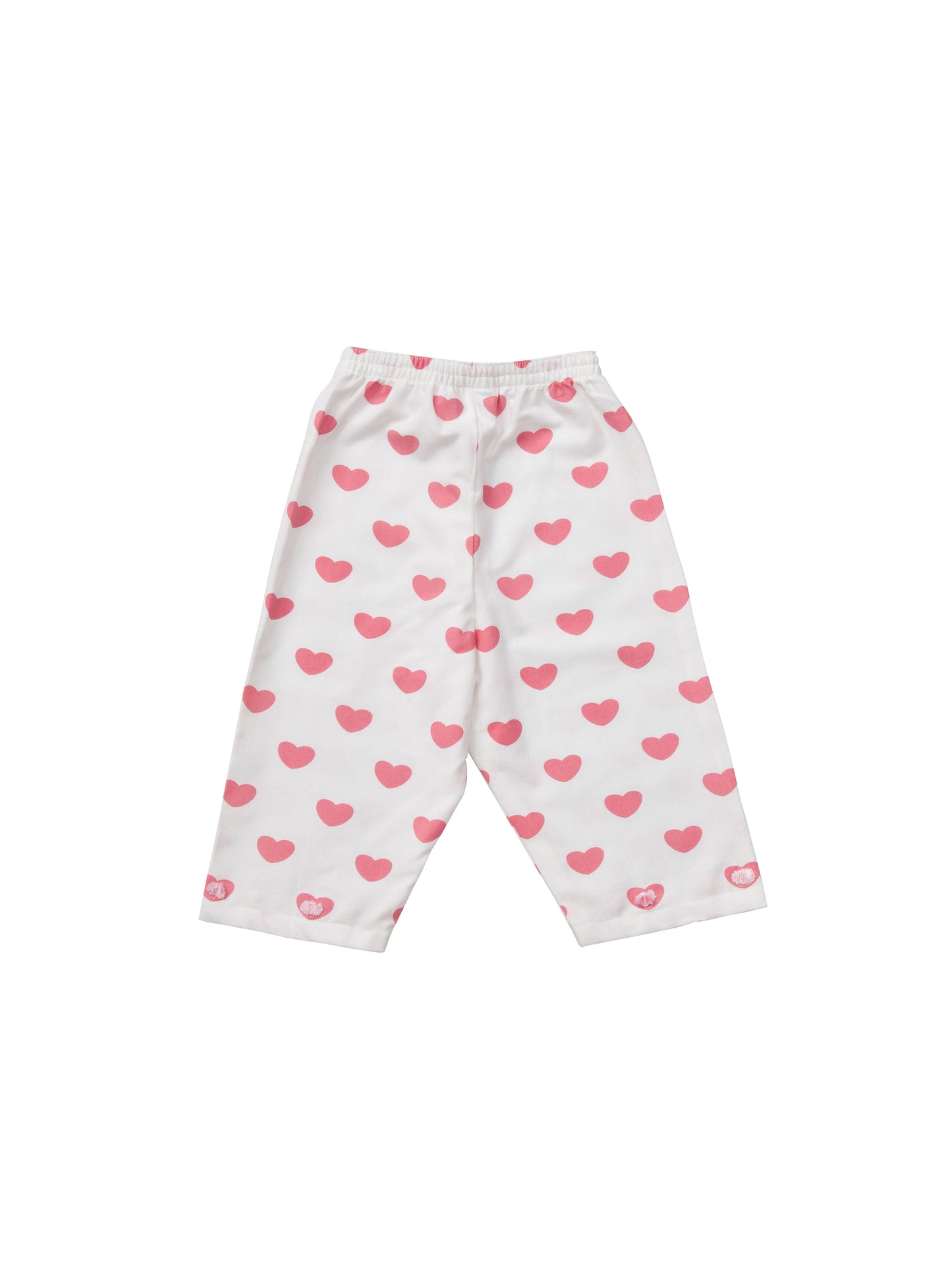 Classic cropped cotton children's pyjama set from Turquaz.