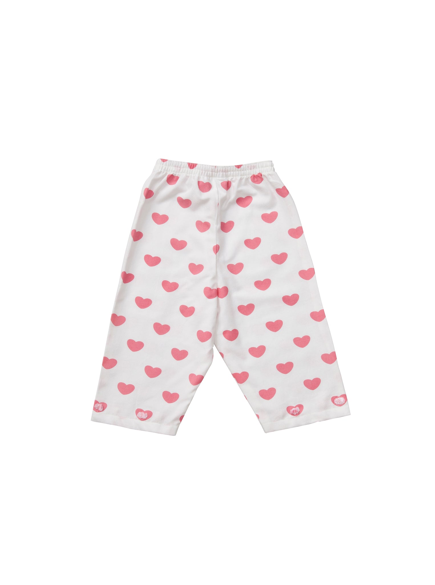 Classic cropped cotton children's pyjama set from Turquaz.