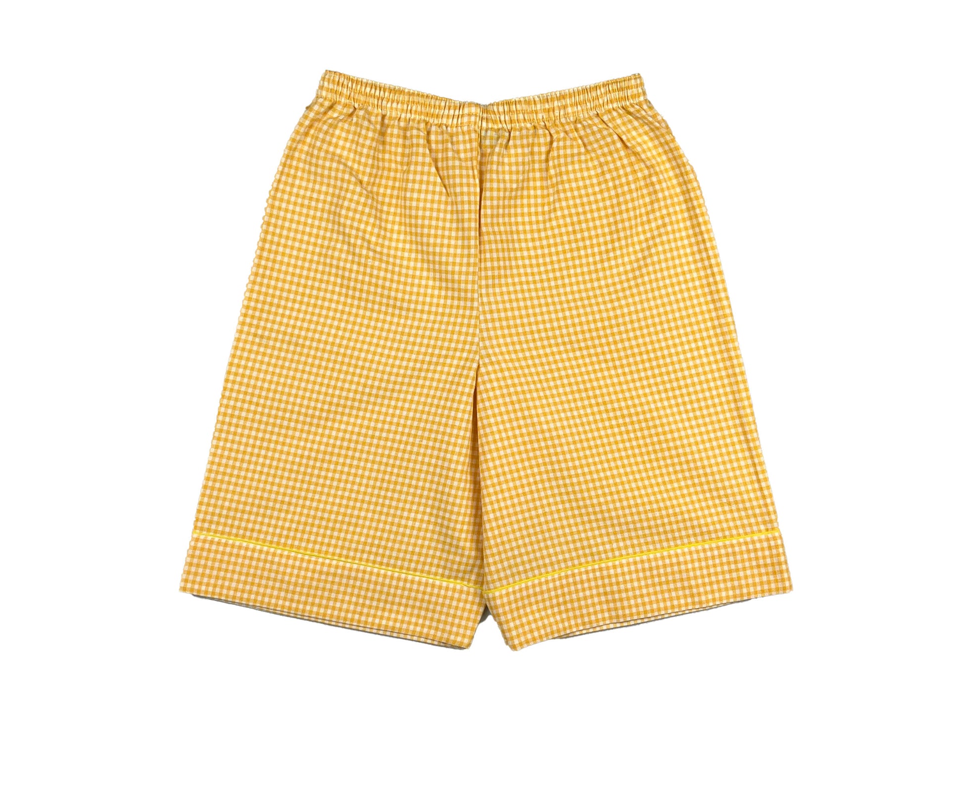 Sunny Day Classic Yellow Gingham Pyjama Bottoms for Kids