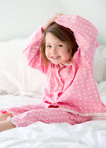 TurQuaz Ladybird Pink polka dot cotton pyjamas