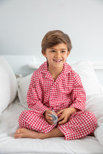 Classic gingham cotton pyjamas for kids